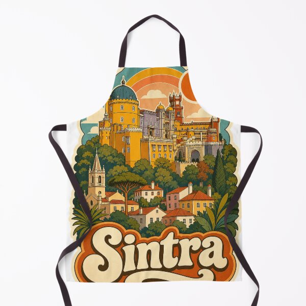 Item preview, Sintra Portugal Travel Souvenir - Retro Illustration designed and sold by VisualArtsOasis.
