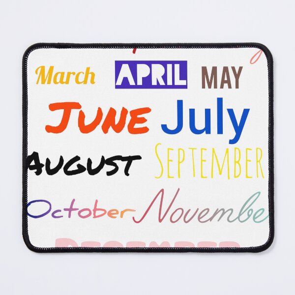 Item preview, COLORFUL MONTHS CALENDAR DESIGN designed and sold by Noounii.