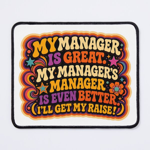 Item preview, Funny Retro 70s Office Humor Manifesting My Next Raise - Illustration designed and sold by Eric Sintès.