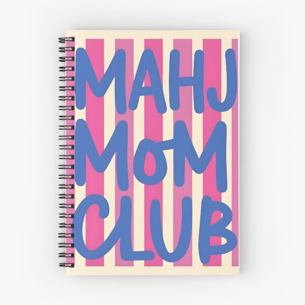 Item preview, Mahj Mom Club Retro Mahjong Lover Gift | Funny Mahjong Mom Pink Stripe Design designed and sold by WearVerse440.