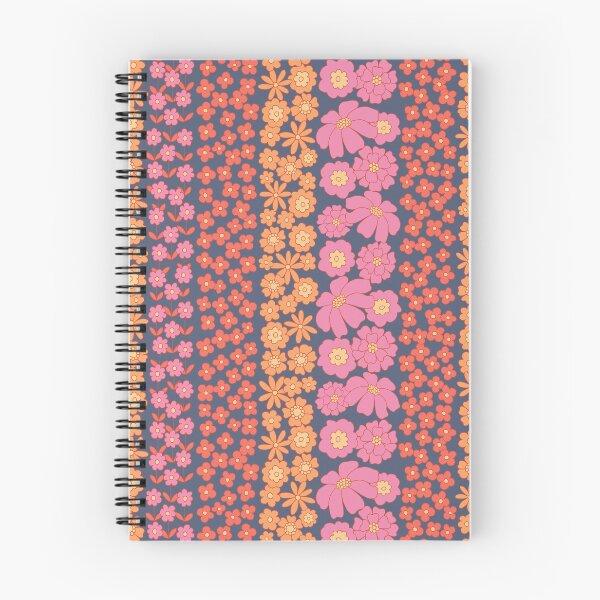 Item preview, Floral Stripe in Pink/Orange/Red/Blue designed and sold by somecallmebeth.