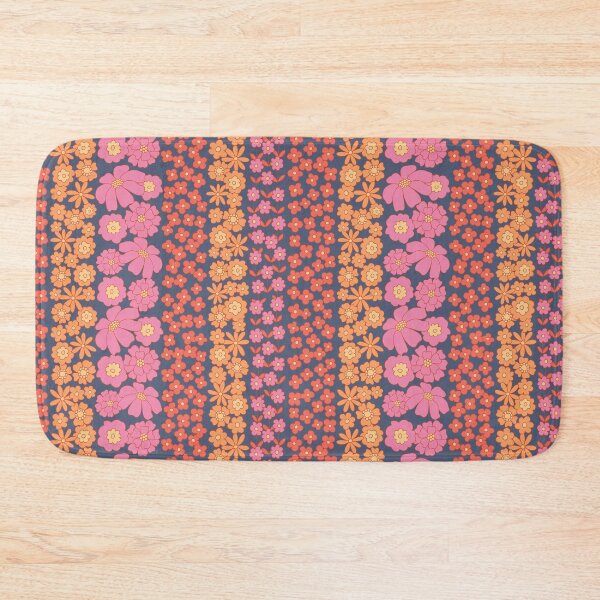 Item preview, Floral Stripe in Pink/Orange/Red/Blue designed and sold by somecallmebeth.