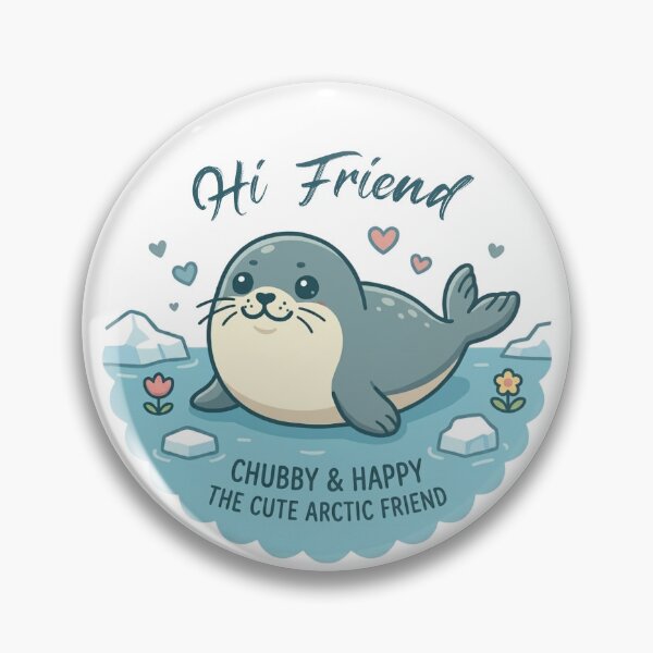 Item preview, Cute Round Seal Puppy Cartoon Sticker designed and sold by BareCanvass.