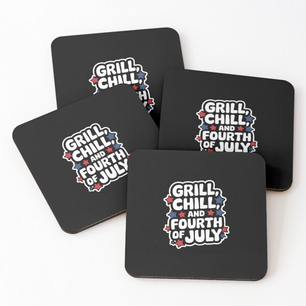 Item preview, Grill, Chill, and Fourth of July. designed and sold by InkRebelia.