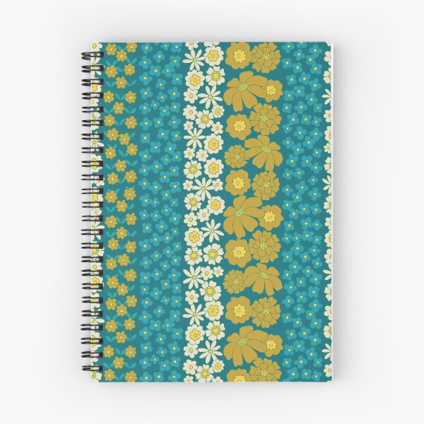 Item preview, Copy of Floral Stripe in Retro 1970s Yellow/Orange/Brown designed and sold by somecallmebeth.
