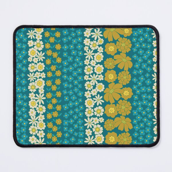 Item preview, Copy of Floral Stripe in Retro 1970s Yellow/Orange/Brown designed and sold by somecallmebeth.