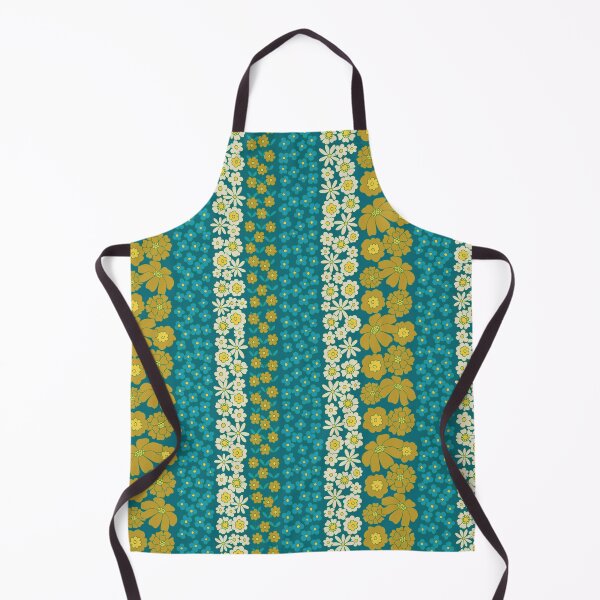 Item preview, Copy of Floral Stripe in Retro 1970s Yellow/Orange/Brown designed and sold by somecallmebeth.