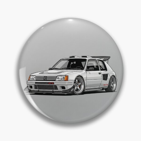 Item preview, Ilustración de Coche de Rally Clásico Peugeot 205 T16 Grupo B designed and sold by Motorline44.