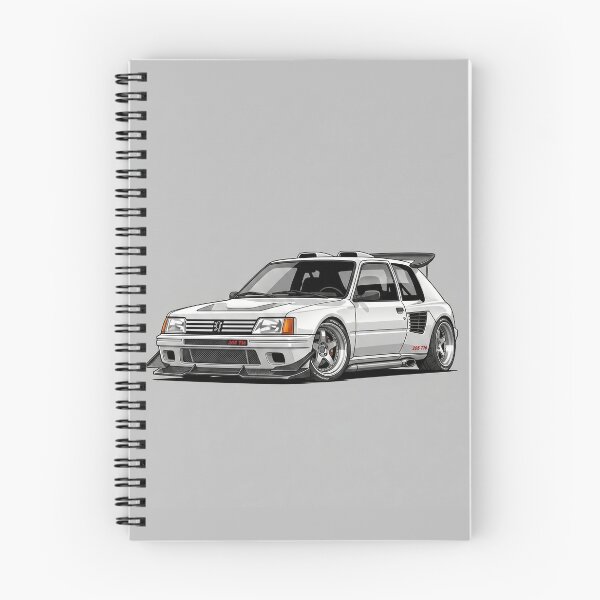 Item preview, Ilustración de Coche de Rally Clásico Peugeot 205 T16 Grupo B designed and sold by Motorline44.