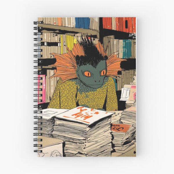 Item preview, “Fish Cleric Files for Overtime While the Cereal Goblin Eats the Evidence” designed and sold by Print Fiction.