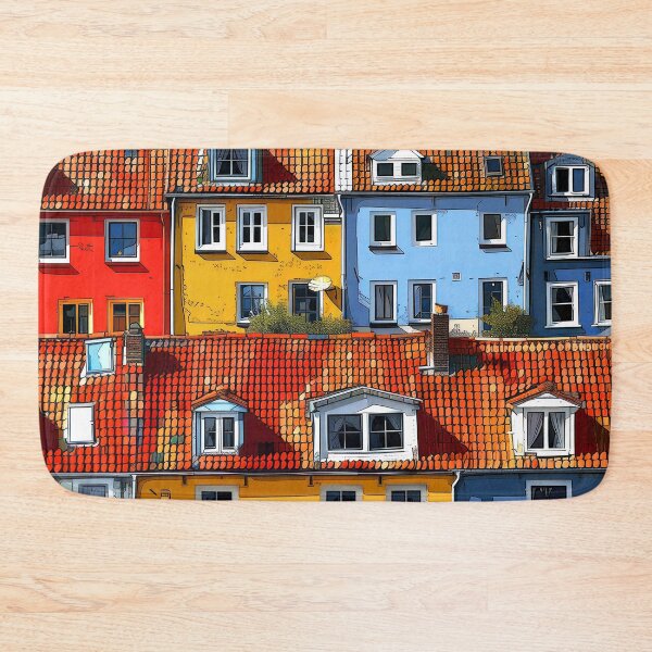 Item preview, European Classic Colorful Amsterdam Canal Homes Digital Art  designed and sold by DEC02.