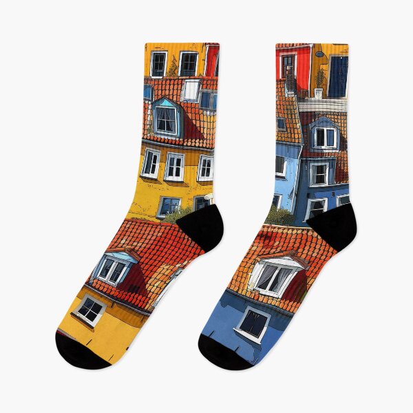 Item preview, European Classic Colorful Amsterdam Canal Homes Digital Art  designed and sold by DEC02.