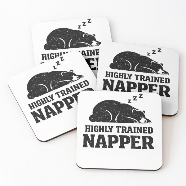Item preview, Highly Trained Napper Funny Bear Design designed and sold by EastEndTownie.