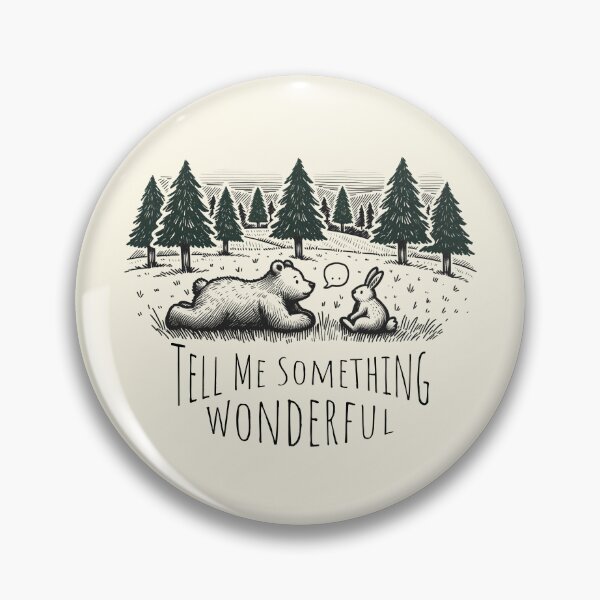 Item preview, Tell Me Something Wonderful Woodland Bear & Bunny Forest Friendship Design designed and sold by Sachie's Studio.