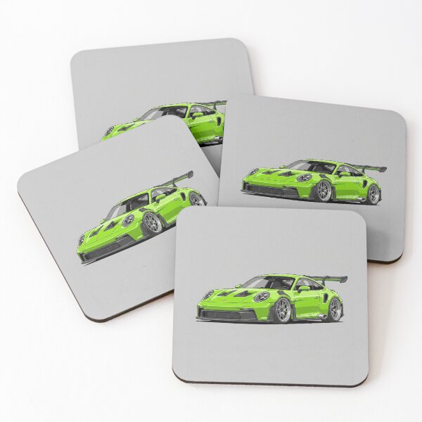 Item preview, Porsche 911 GT3 RS Green 992 Custom Stance Track Car Illustration Art designed and sold by Motorline44.
