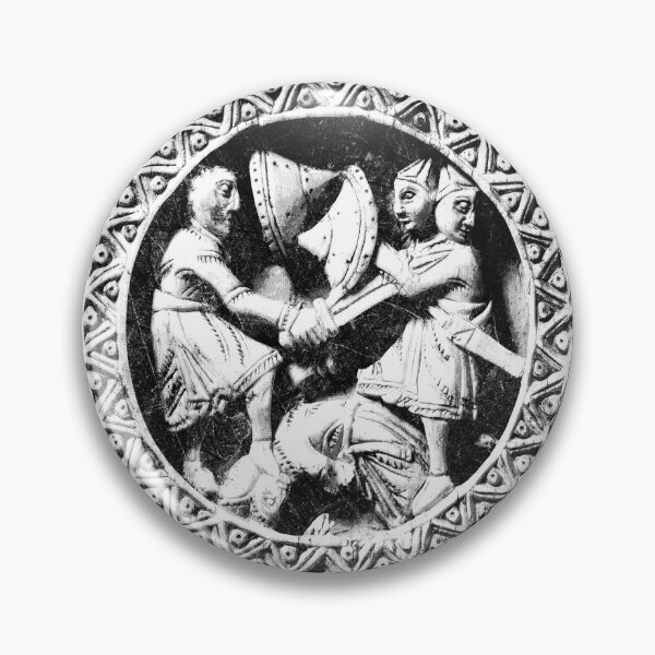 Item preview, 12th Century Hercules Ivory Game Piece Medieval Relief Art designed and sold by Ghoul Enterprises.