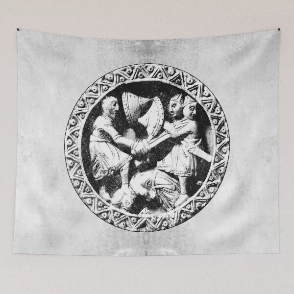 Item preview, 12th Century Hercules Ivory Game Piece Medieval Relief Art designed and sold by Ghoul Enterprises.