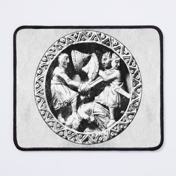 Item preview, 12th Century Hercules Ivory Game Piece Medieval Relief Art designed and sold by Ghoul Enterprises.