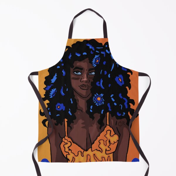 Item preview, Blue Blossoms in Her Curls designed and sold by galaxytouchart.