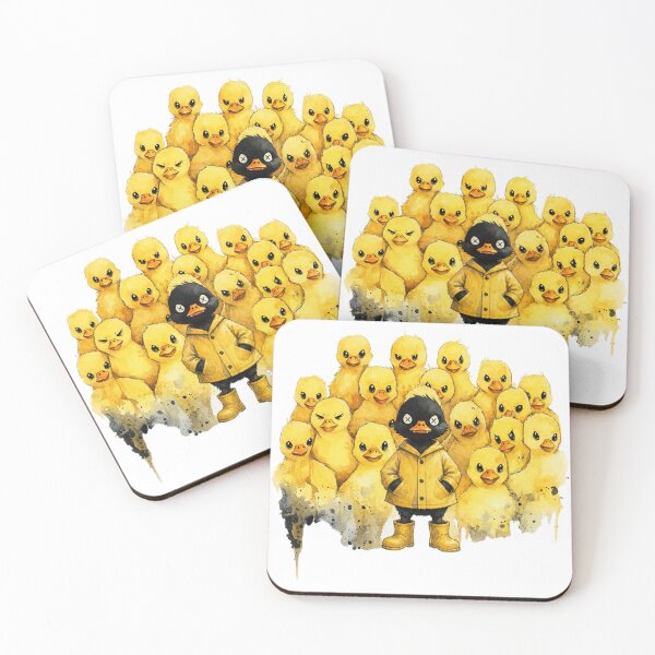 Item preview, The Odd One Out – Black Duckling Among the Flock designed and sold by kitastylish.
