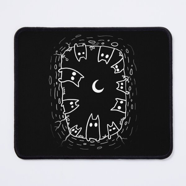 Item preview, Curious Black Cats and Crescent Moon | Minimalist Night Cat Line Art T-Shirt designed and sold by Aida Drogan.