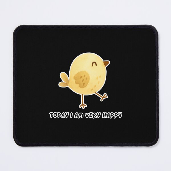 Item preview, Positive Vibes Happy Little Yellow Chick Watercolor Cute Kawaii Bird Today I Am Very Happy designed and sold by Art IN Pack.
