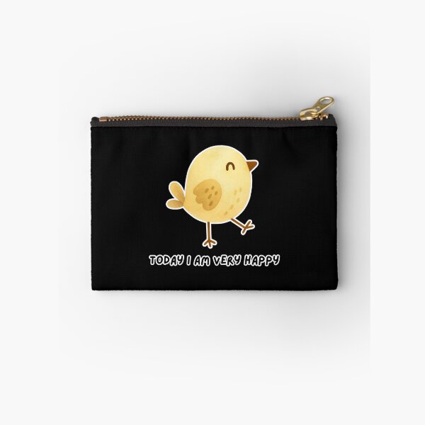 Item preview, Positive Vibes Happy Little Yellow Chick Watercolor Cute Kawaii Bird Today I Am Very Happy  designed and sold by Art IN Pack.