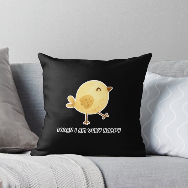 Item preview, Positive Vibes Happy Little Yellow Chick Watercolor Cute Kawaii Bird Today I Am Very Happy  designed and sold by Art IN Pack.