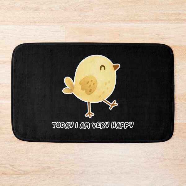 Item preview, Positive Vibes Happy Little Yellow Chick Watercolor Cute Kawaii Bird Today I Am Very Happy  designed and sold by Art IN Pack.
