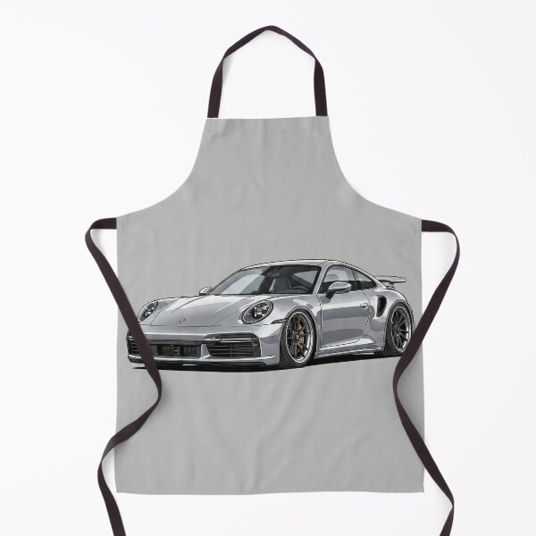 Item preview, Porsche 911 Turbo S Silver 992 Custom Stance Supercar Illustration Art designed and sold by Motorline44.