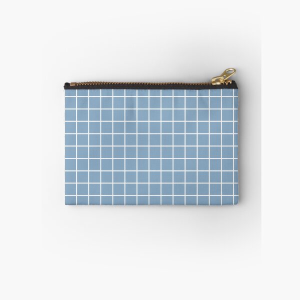 Item preview, Minimalist Dusty Blue Grid Phone Case for Girls | Steel Blue Checkered Journal for Students | Slate Blue Grid Pattern Blanket for Mom | Blue Grey Square Grid Tote Bag for Teachers designed and sold by VivaFy.