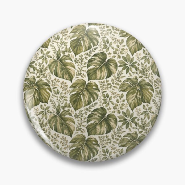 Item preview, Earthy greens and leaf motif Print Nature  designed and sold by BlueLineLAX.