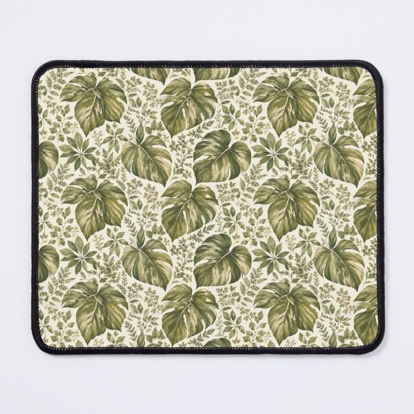 Item preview, Earthy greens and leaf motif Print Nature designed and sold by BlueLineLAX.