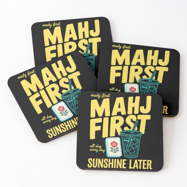 Item preview, Mahj First Sunshine Later Funny Mahjong Iced Coffee Shirt | Mahjong Lover Game Night Gift designed and sold by WearVerse440.