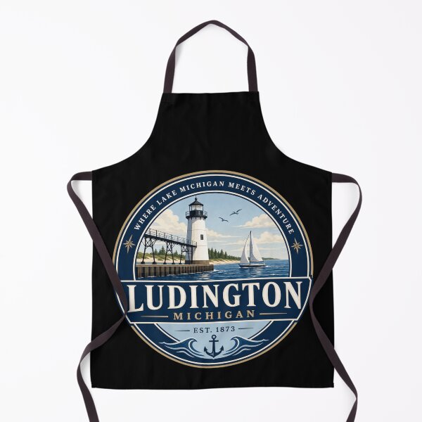 Item preview, Ludington Michigan Lighthouse Badge designed and sold by American Travels.