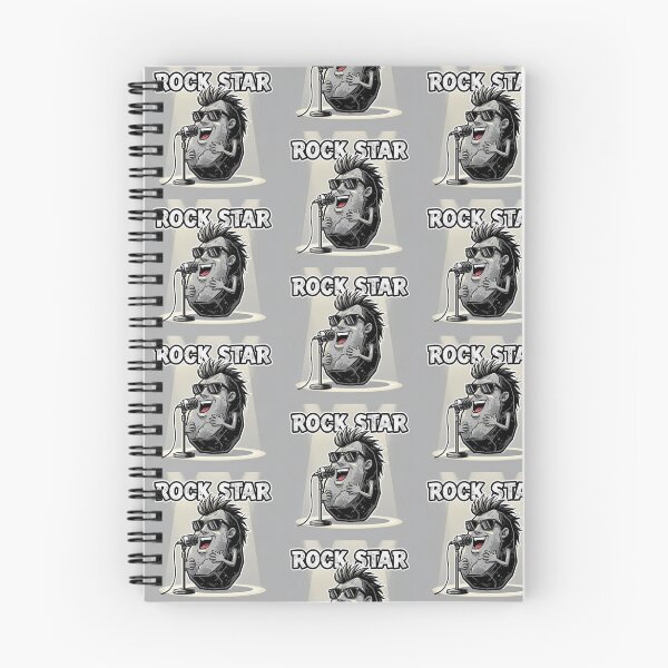 Item preview, Funny Rock Star Inspired Pun Design – Rock Dressed as a Rockstar "ROCK STAR" Cartoon Design designed and sold by Donsean22.