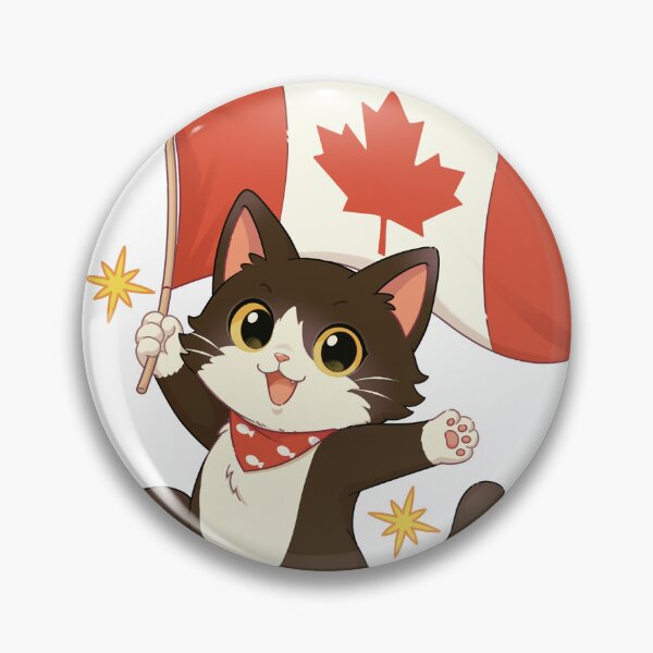Item preview, Maple Leaf Meowster | Canadian Tuxedo Cat designed and sold by Geta Gato.