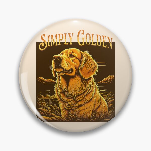 Item preview, Simply Golden Vintage Golden Retriever Retro Dog Lover Design designed and sold by Sachie's Studio.