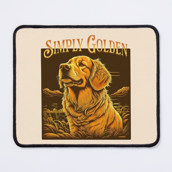Item preview, Simply Golden Vintage Golden Retriever Retro Dog Lover Design designed and sold by Sachie's Studio.