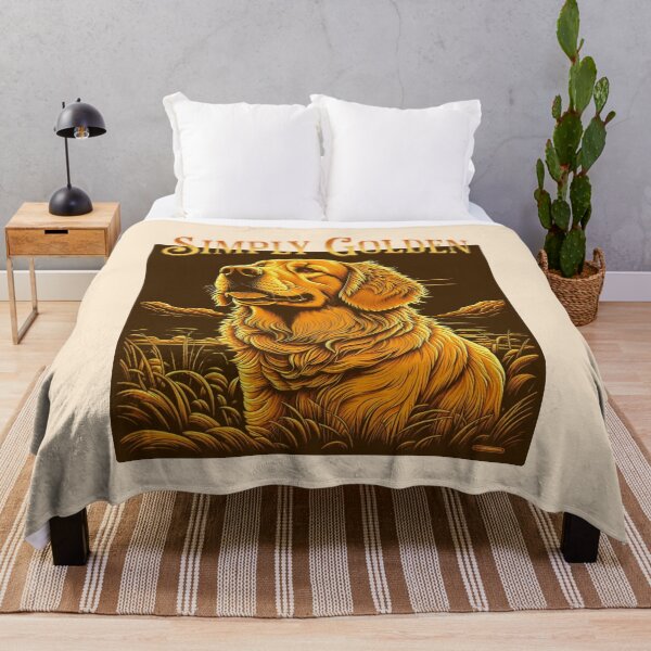 Item preview, Simply Golden Vintage Golden Retriever Retro Dog Lover Design designed and sold by Sachie's Studio.