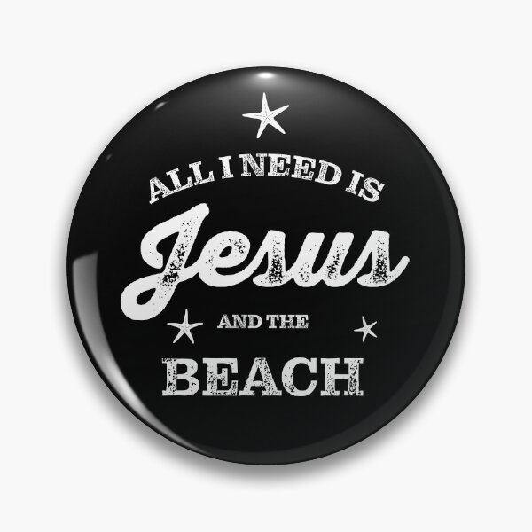 Item preview, All I Need Is Jesus and the Beach Christian Quote  | Faith Cross & Ocean Waves  designed and sold by SaltCreatives.