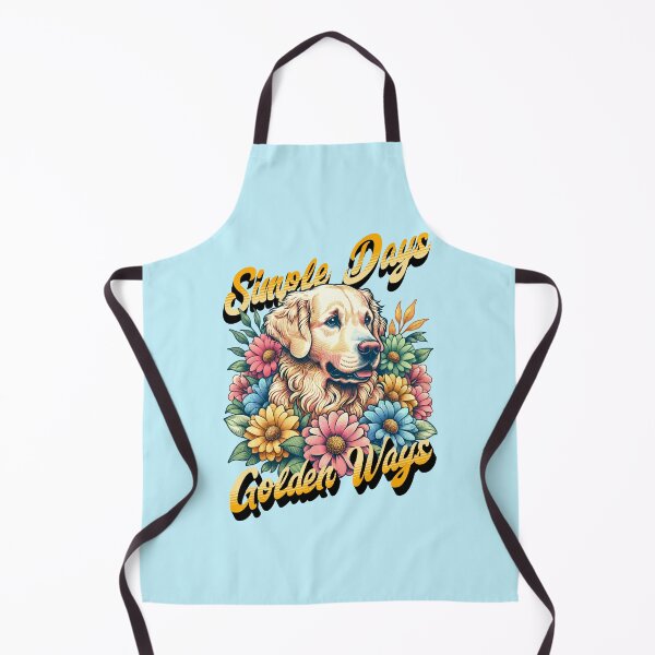 Item preview, Simple Days Golden Ways Golden Retriever Floral Retro Cottagecore Design designed and sold by Sachie's Studio.
