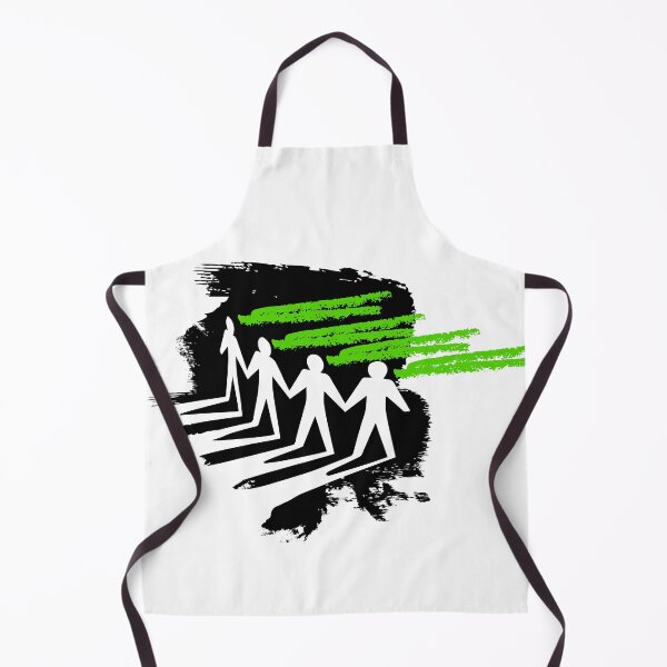 Item preview, Urban Streetwear Graffiti Figures Green Accent Art designed and sold by rich-moda.
