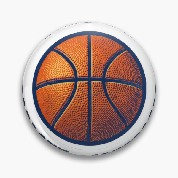Item preview, Believe in Blue and Orange NY Basketball Badge Sticker designed and sold by RedRubyBubble.