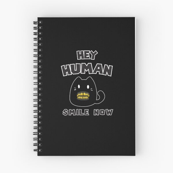 Item preview, Funny Black Cat Smile Meme Hey Human Smile Now Cute Black Cats Gold Grillz designed and sold by Art IN Pack.