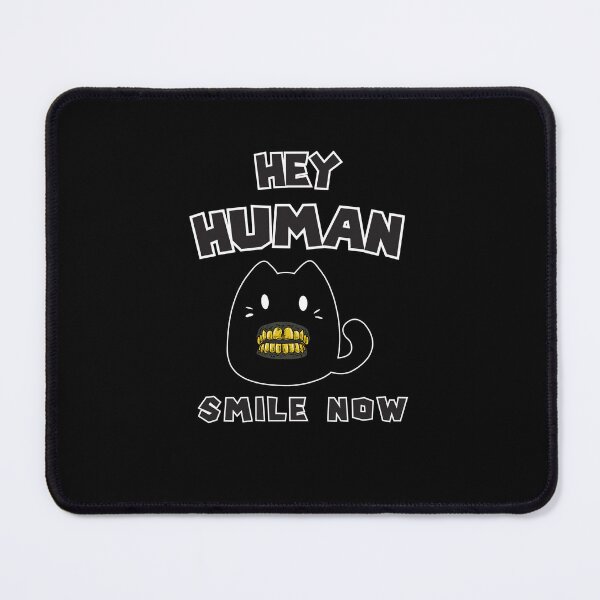 Item preview, Funny Black Cat Smile Meme Hey Human Smile Now Cute Black Cats Gold Grillz designed and sold by Art IN Pack.