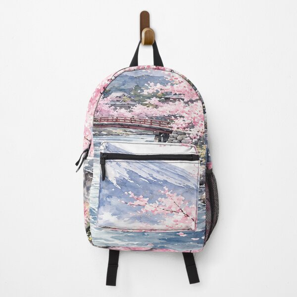 Item preview, Serene Cherry Blossom Forest by Mount Fuji Painting designed and sold by LiveLearnCreate.