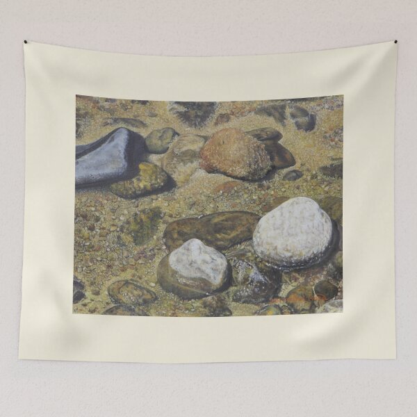 Item preview, River Stones and Nature Texture - Seomjin River designed and sold by HaedamArt.