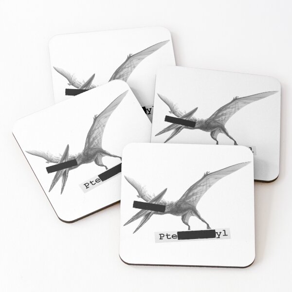 Item preview, pteREDACTyl | Funny Dinosaur Pun Pterodactyl T-Shirt designed and sold by ShirtRemarks.