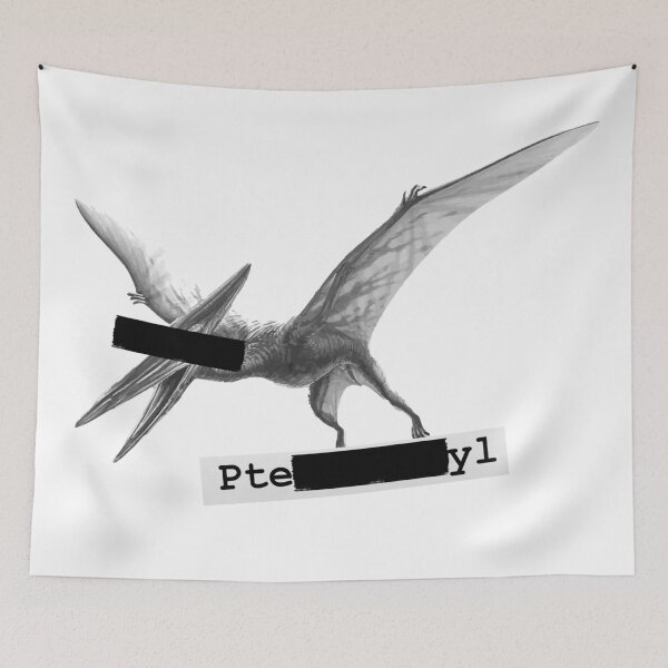 Item preview, pteREDACTyl | Funny Dinosaur Pun Pterodactyl T-Shirt designed and sold by ShirtRemarks.